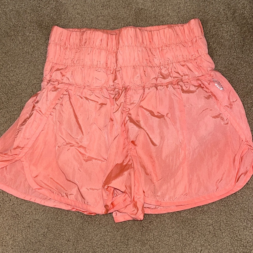 Free people shorts in coral/pink: size small